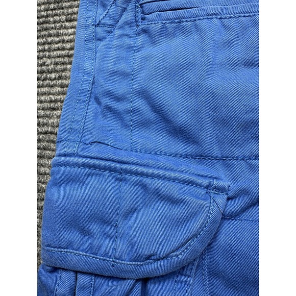 Foot Locker Shorts Mens 34 Blue Cargo Cotton Utility Knee Length Pockets - Picture 10 of 10